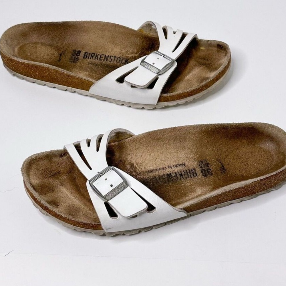 Birkenstock White Sandals with Adjustable Straps